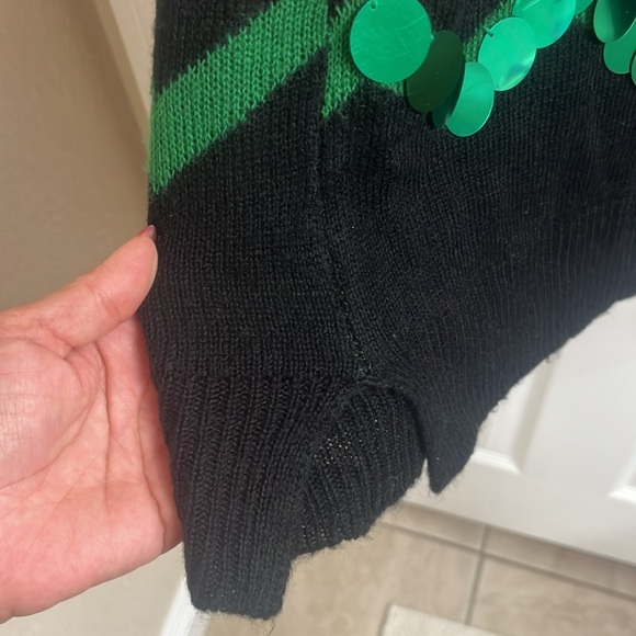 Christmas sweater with sequins Red and Black - Picture 6 of 6